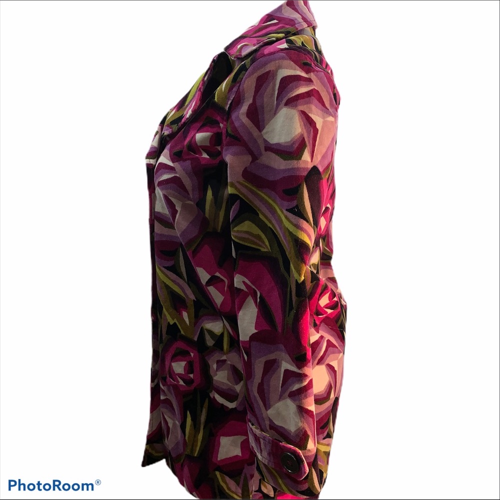 Missoni Jacket Multi-Color Button Down Size Med - image 6